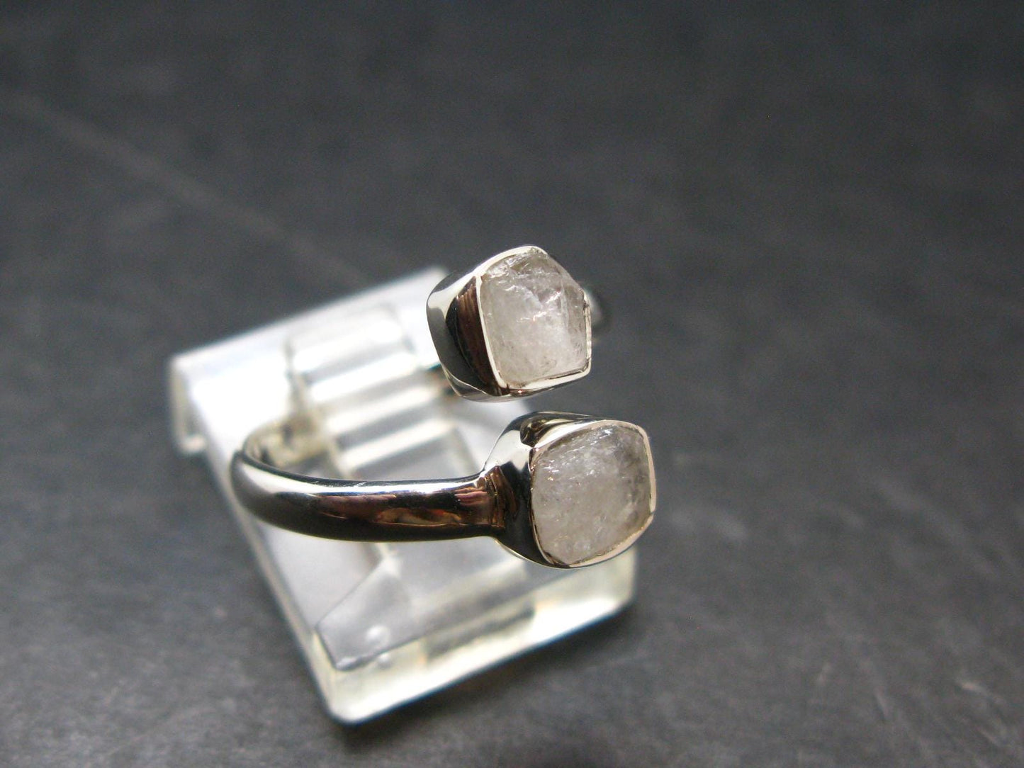 Natrolite Silver Ring From Russia - 2.0 Grams - Size 7