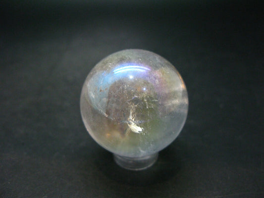 Beautiful Angel Aura Quartz Crystal Sphere Ball From Brazil - 1.3"