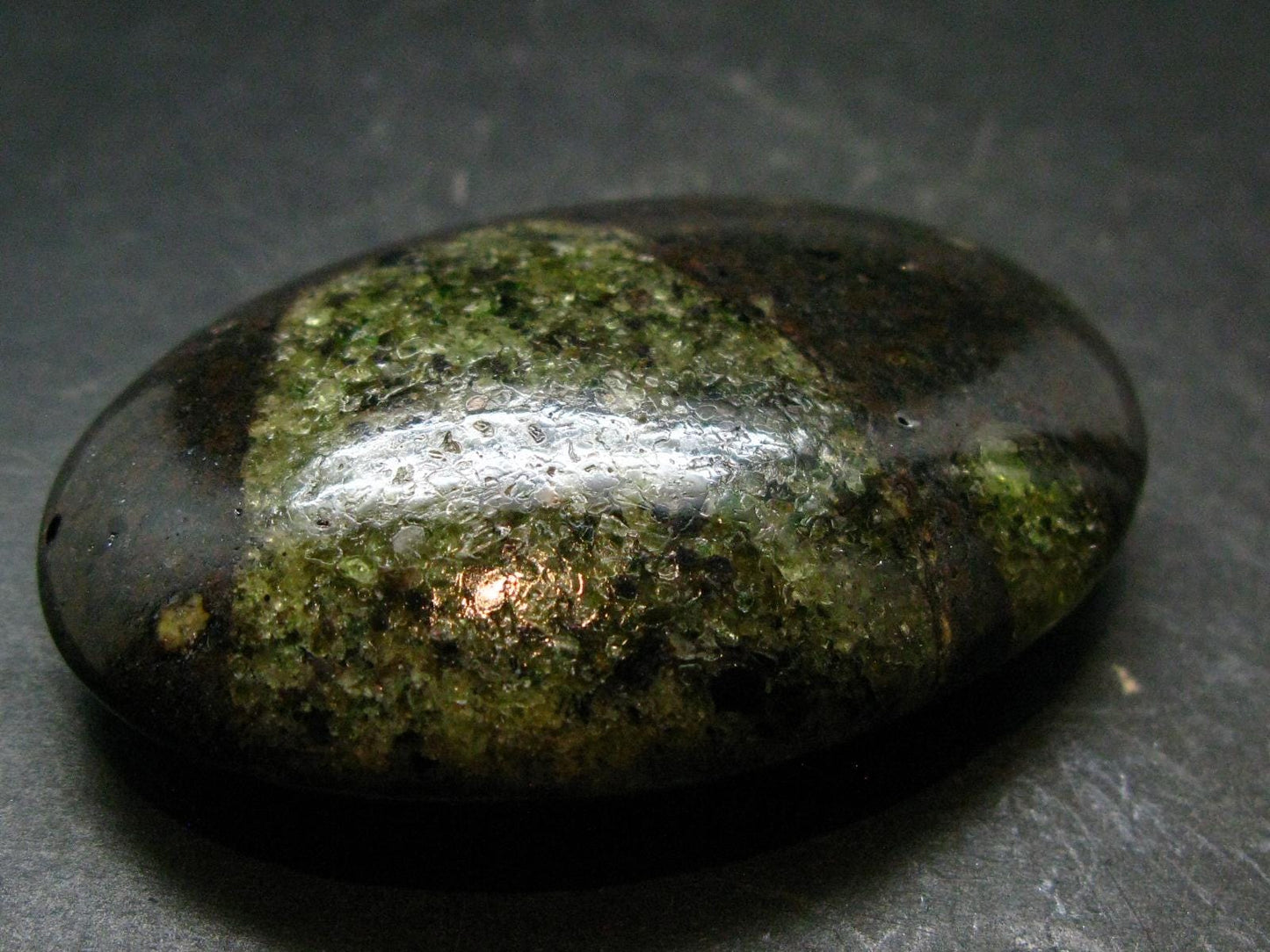 Peridot Olivine Tumbled Stone from Arizona, USA - 2.4" - 65.53 Grams