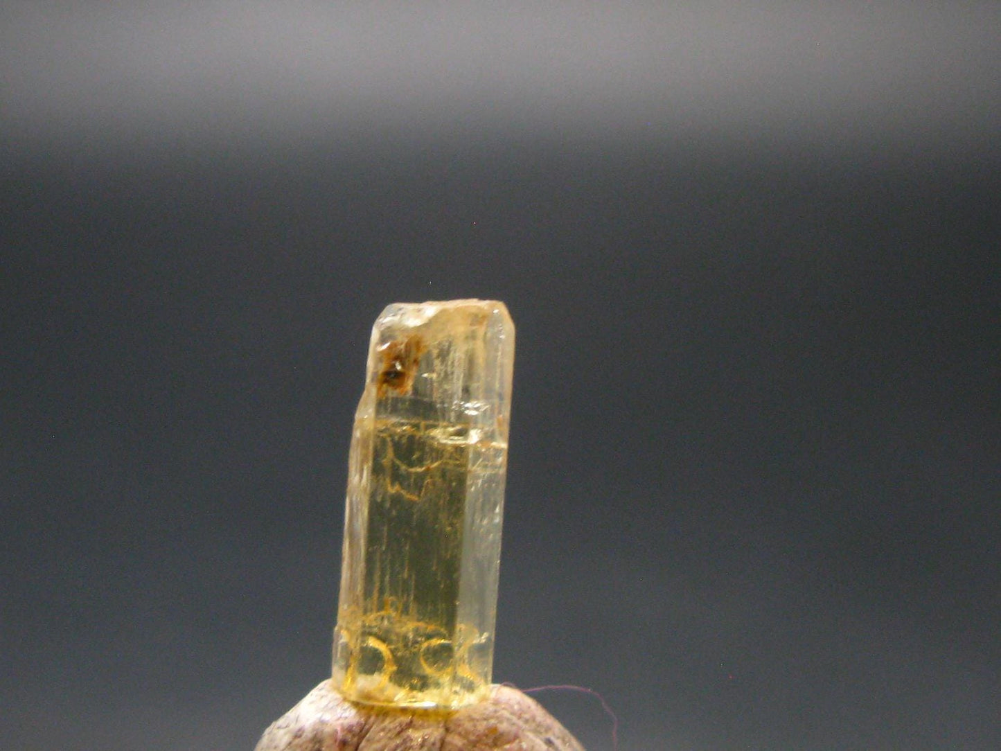 Gem Heliodor Golden Beryl Crystal From Tajikistan - 0.35 Grams - 0.5"