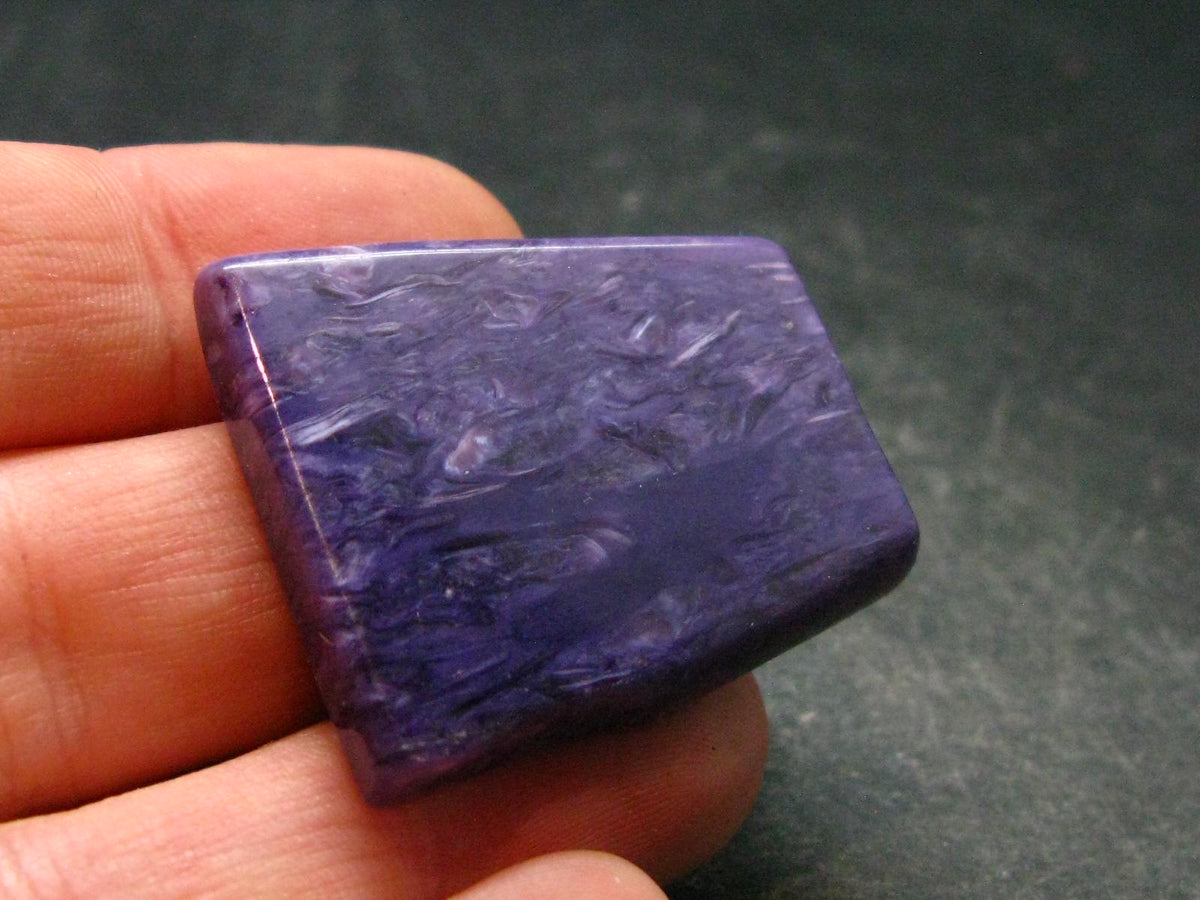 Large Nice Charoite Tumbled Stone from Russia - 10.46 Grams - 1.2"