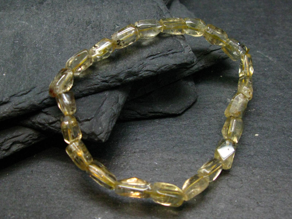Gem Golden Scapolite Genuine Bracelet ~ 7 Inches ~ 8mm Tumbled Beads