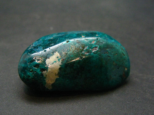 Very Nice Tumbled Dioptase Stone from Congo - 1.4" - 20.23 Grams
