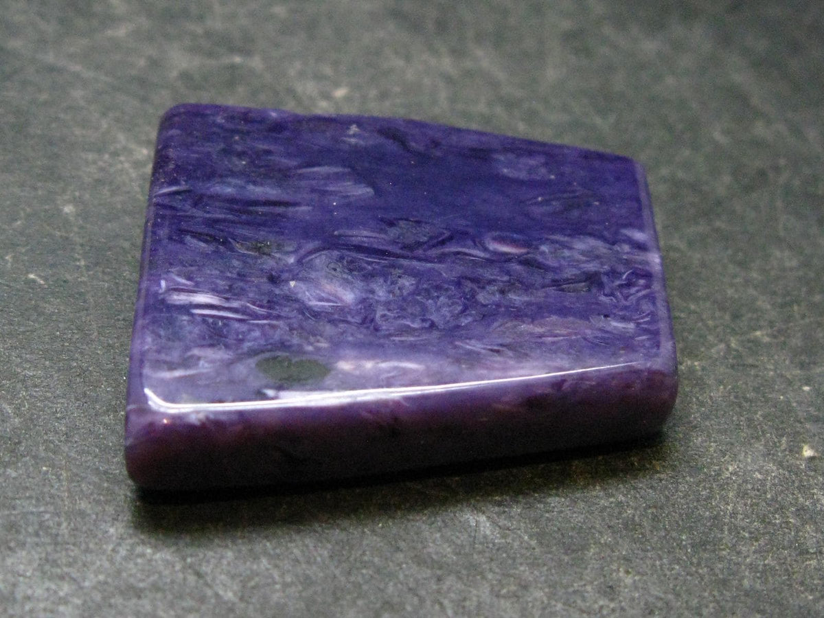 Large Nice Charoite Tumbled Stone from Russia - 10.46 Grams - 1.2"