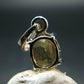 Yellow Citrine Gem Facetted Sterling Silver Pendant From Brazil - 0.8" - 1.47 Grams