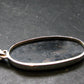 Very Rare Sterling Silver Nuumite Nuummite Pendant From Greenland - 2.1" - 12.0 Grams