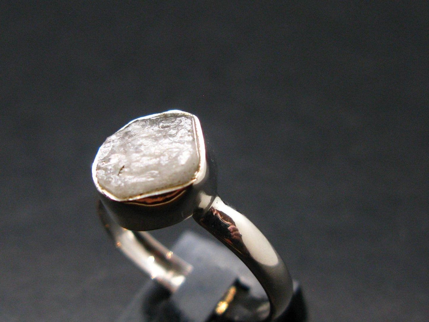 Natrolite Silver Ring From Russia - 1.92 Grams - Size 7