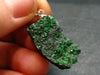 Uvarovite (Green Chromium Garnet) Cluster Silver Pendant From Russia - 1.3" - 4.80 Grams