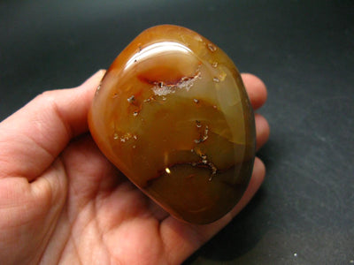 Carnelian Tumbled Stone From Madagascar - 2.4" - 191.26 Grams