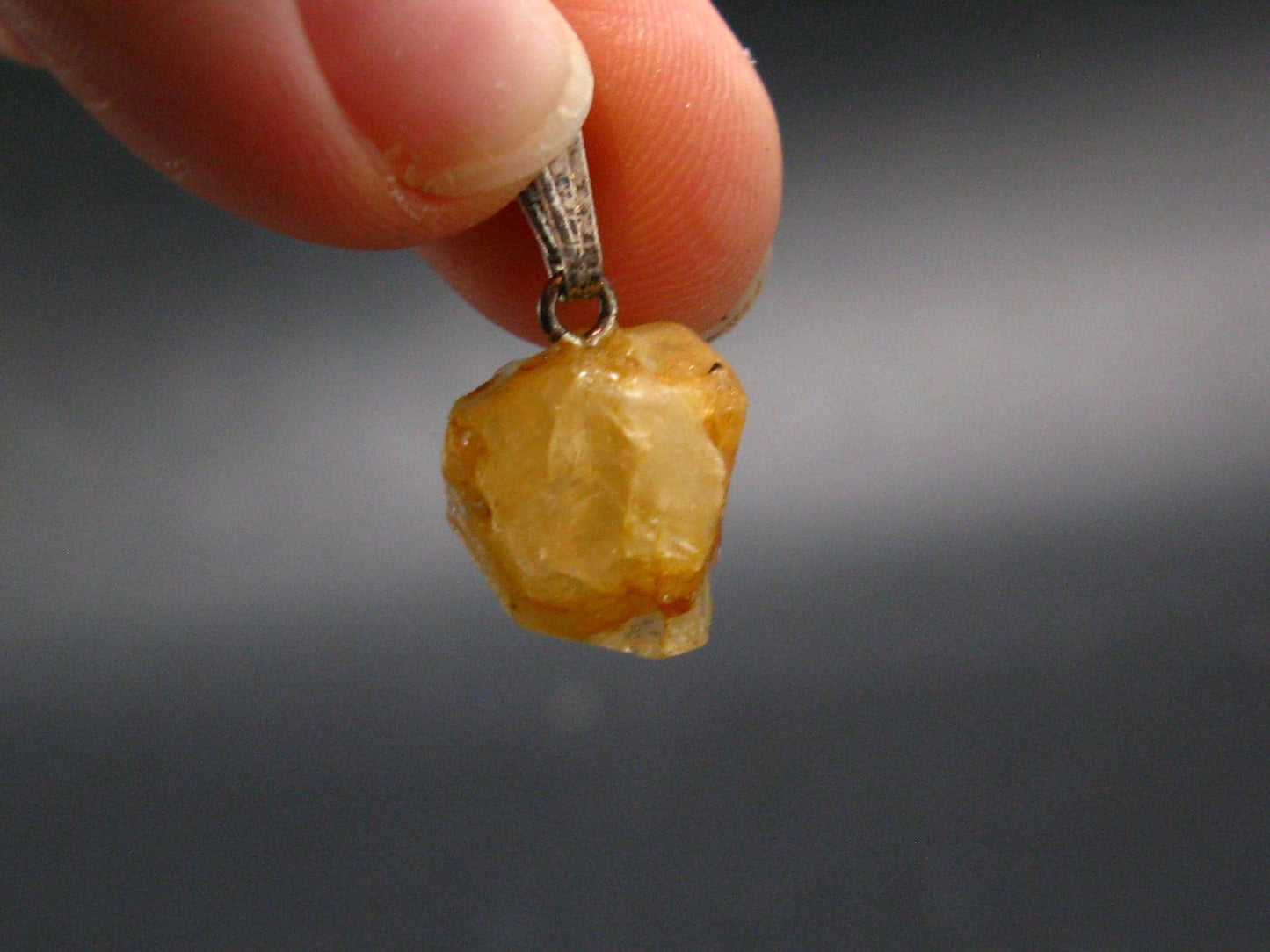 Phenakite Phenacite Crystal Silver Pendant From Nigeria - 0.9" - 3.83 Grams
