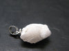 Rare Clear Natrolite Crystal Silver Pendant From Tanzania - 0.8" - 1.23 Grams