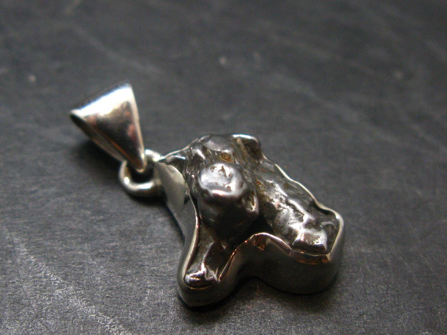 Large Campo Del Cielo Meteorite Pendant from Argentina - 1.0"