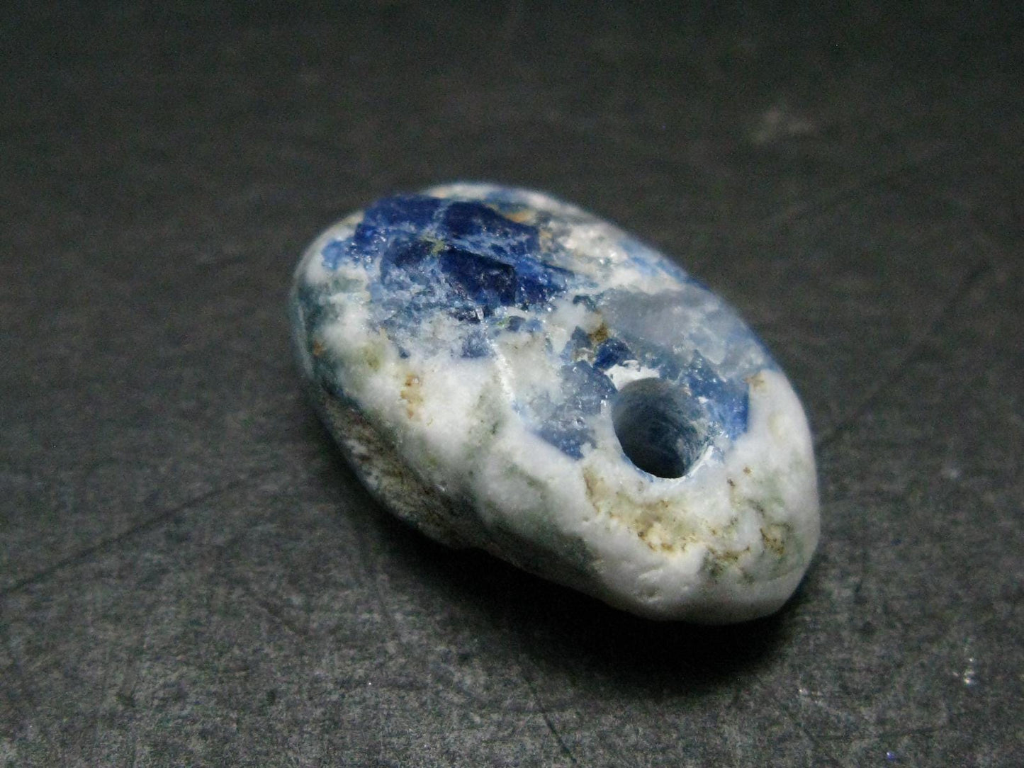 Benitoite In Natrolite Metal Free Pendant From California - 0.8" - 2.51 Grams