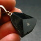 Black Tourmaline Schorl Silver Pendant From Brazil - 1.3" - 4.48 Grams