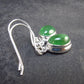 Tsavorite Gem Green Garnet Sterling Silver Earrings from Tanzania - 3.10 Grams