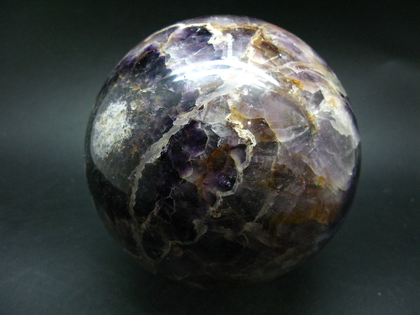 Rare Auralite Super 23 Large Sphere Ball Amethyst From Canada - 4.9" - 2530 Grams