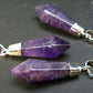 Lot of 3 Natural Diamond Shape Amethyst Pendant from Brazil