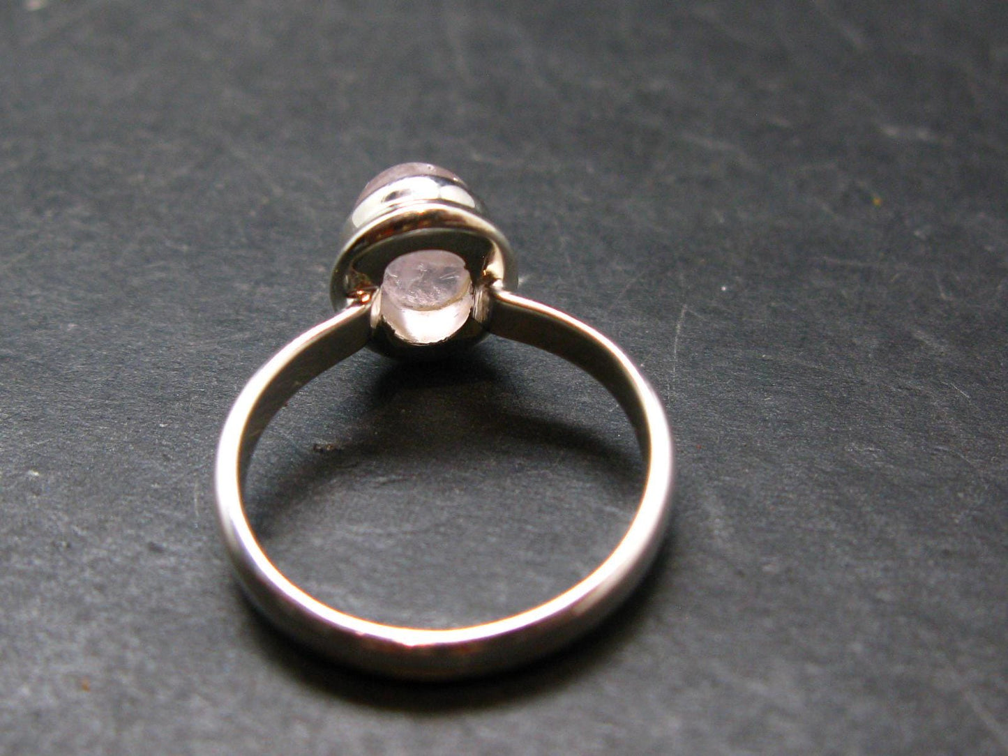 Pink Beryl!! Amazing Natural Morganite Silver Ring From Brazil - Size 7 - 3.4 Grams