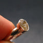 Gray Herderite Silver Ring from Africa - Size 6 - 1.73 Grams