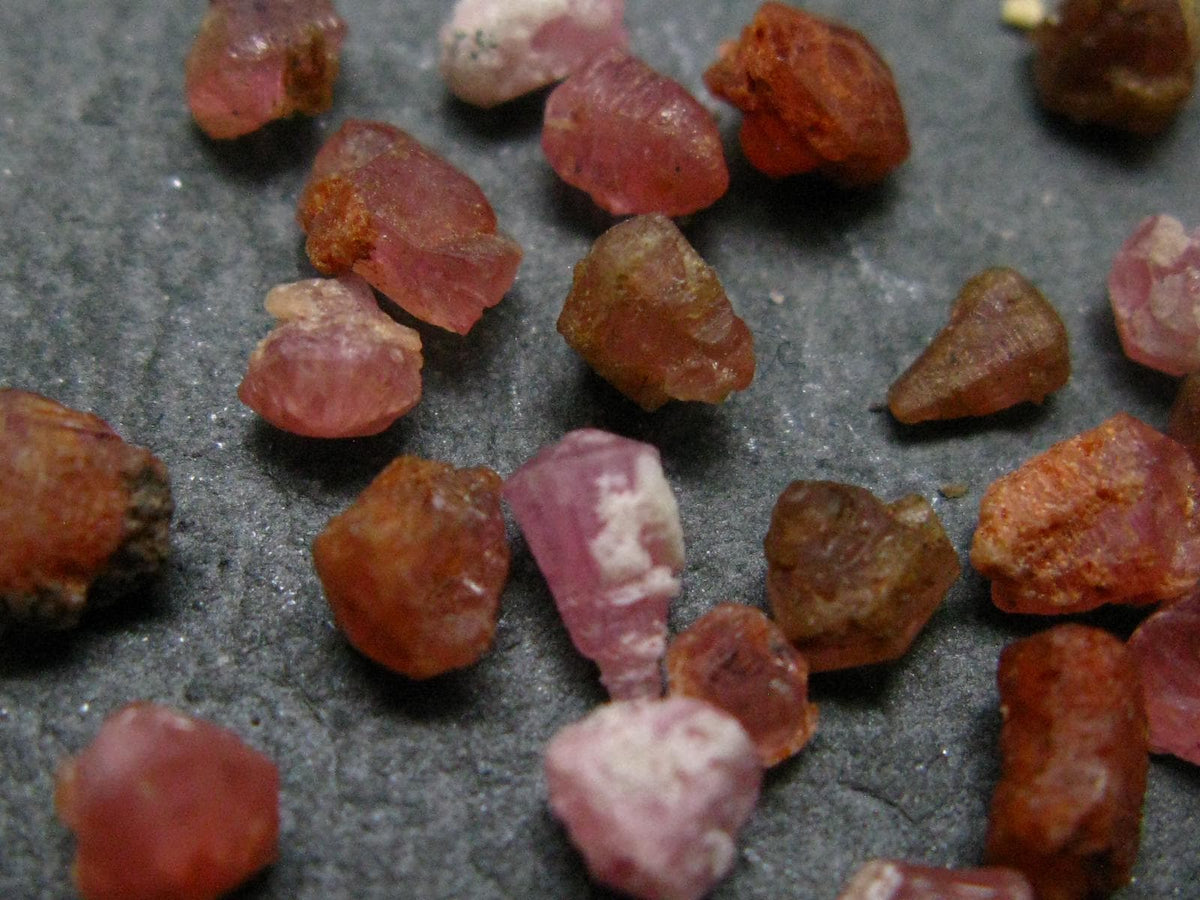 Rare Lot of 25 Pezzottaite Pink Beryl Crystals from Madagascar - 9.66 Carats