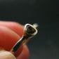 Cute Gem Moldavite Sterling Silver Ring From Czech Republic - Size 6.75 - 1.46 Grams