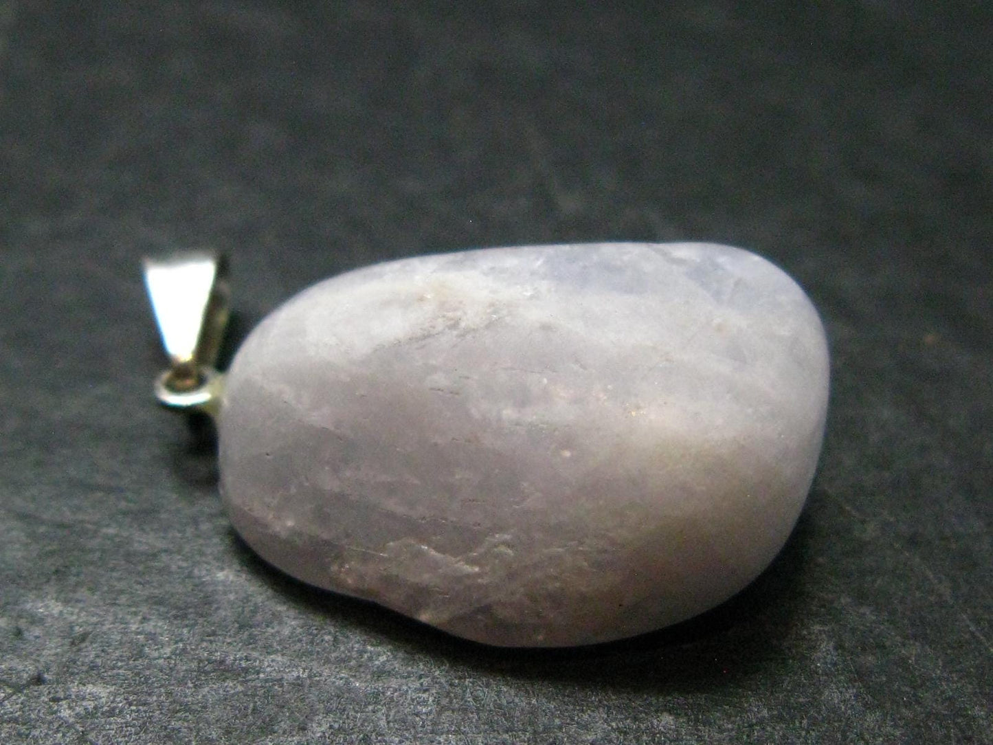 Nice Lilac Amblygonite Crystal Silver Pendant from Brazil -1.1" - 4.13 Grams