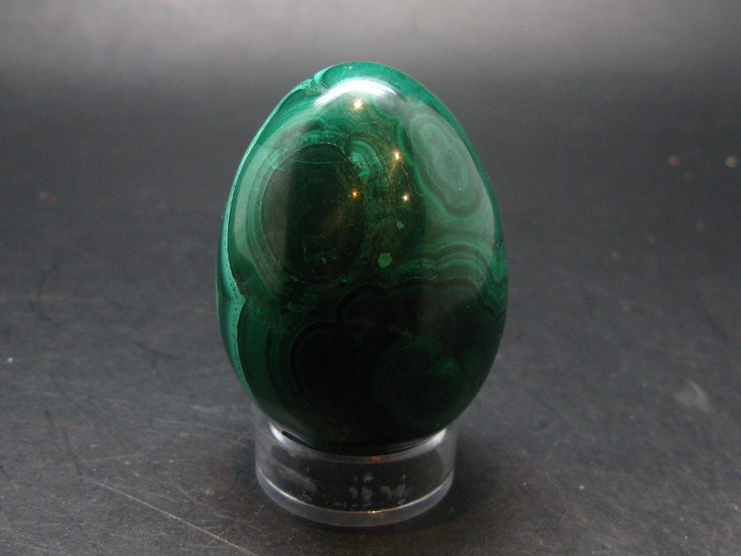Malachite Egg Carving From Congo - 2.3" - 221.0 Grams