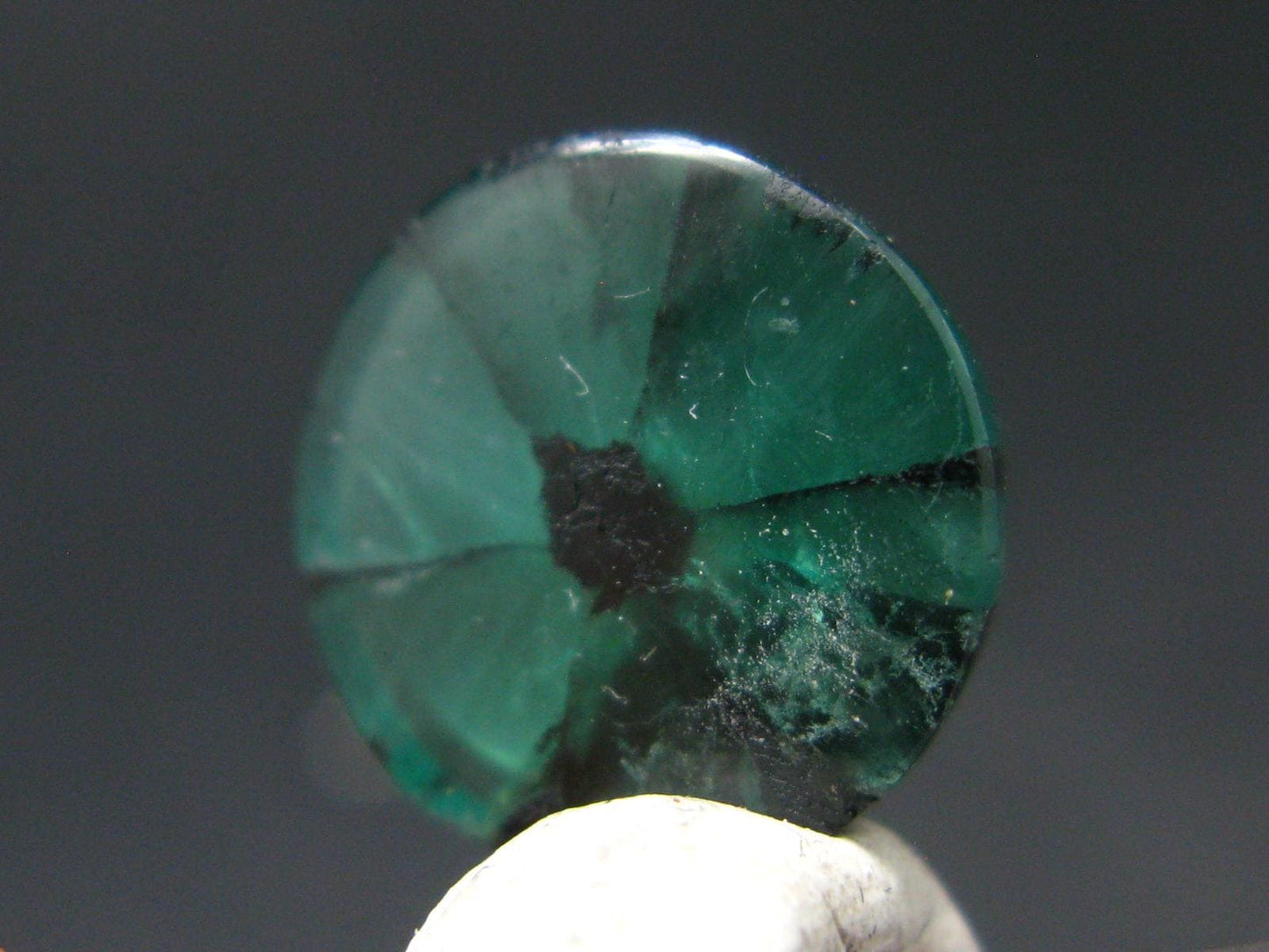 Beautiful Rare Gem Trapiche Emerald From Colombia - 4.80 Carats - 12x12mm