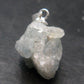 Rare Raw Blue Euclase Gem Crystal Silver Pendant from Brazil - 0.9" - 3.23 Grams