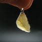 Raw Fire Opal Sterling Silver Pendant From Mexico - 1.0" - 1.27 Grams