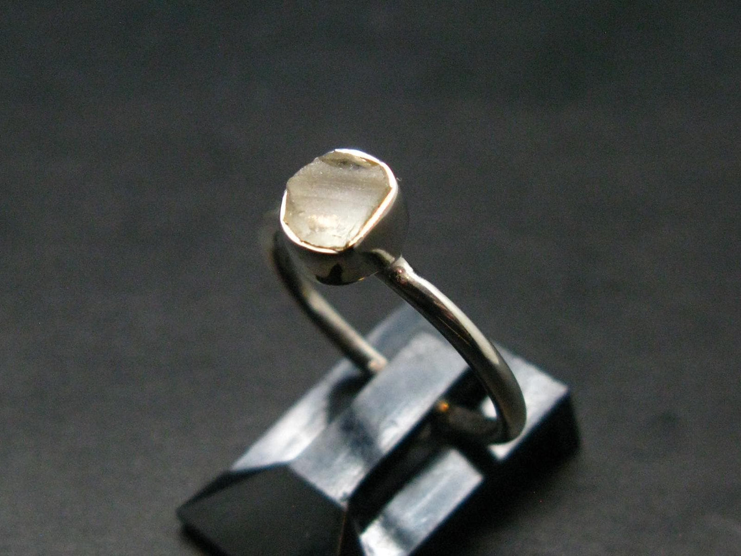 Phenakite Phenacite Crystal Silver Ring From Brazil - Size 6 - 1.79 Grams