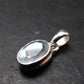 Stunning Genuine Faceted Aquamarine Gem Sterling Silver Pendant From Brazil - 0.7"