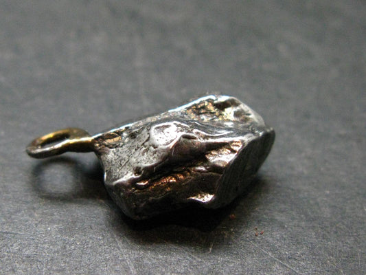Large Campo Del Cielo Meteorite Pendant from Argentina - 0.9" - 2.92 Grams