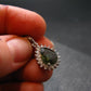 Moldavite Tektite Silver Pendant from Czech Republic - 0.9" - 2.27 Grams