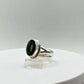 Natural Moldavite Ring | Genuine Green Tektite from Czech Republic | Transformation Crystal Jewelry - Size 10
