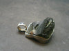 Moldavite Tektite Silver Pendant from Czech Republic - 1.1" - 6.23 Grams