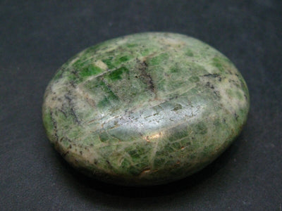 Chrome Diopside Tumbled Stone From Russia - 48.9 Grams - 1.8"