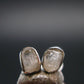 Natrolite Stud Earrings Sterling Silver From Russia - 1.14 Grams