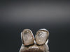 Natrolite Stud Earrings Sterling Silver From Russia - 1.14 Grams