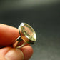 Libyan Desert Glass Tektite Sterling Silver Ring from Libya - Size 5 - 3.57 Grams