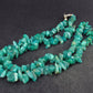 Amazon stone!! Lot of 3 Natural Amazonite (green microcline) Tumbled Beads Necklaces - 18.5" Each