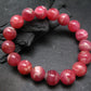 Rhodochrosite Genuine Bracelet ~ 7 Inches ~ 12mm Round Beads