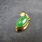 Tsavorite Green Garnet Gold Plated Silver Pendant from Tanzania - 0.8" - 1.68 Grams
