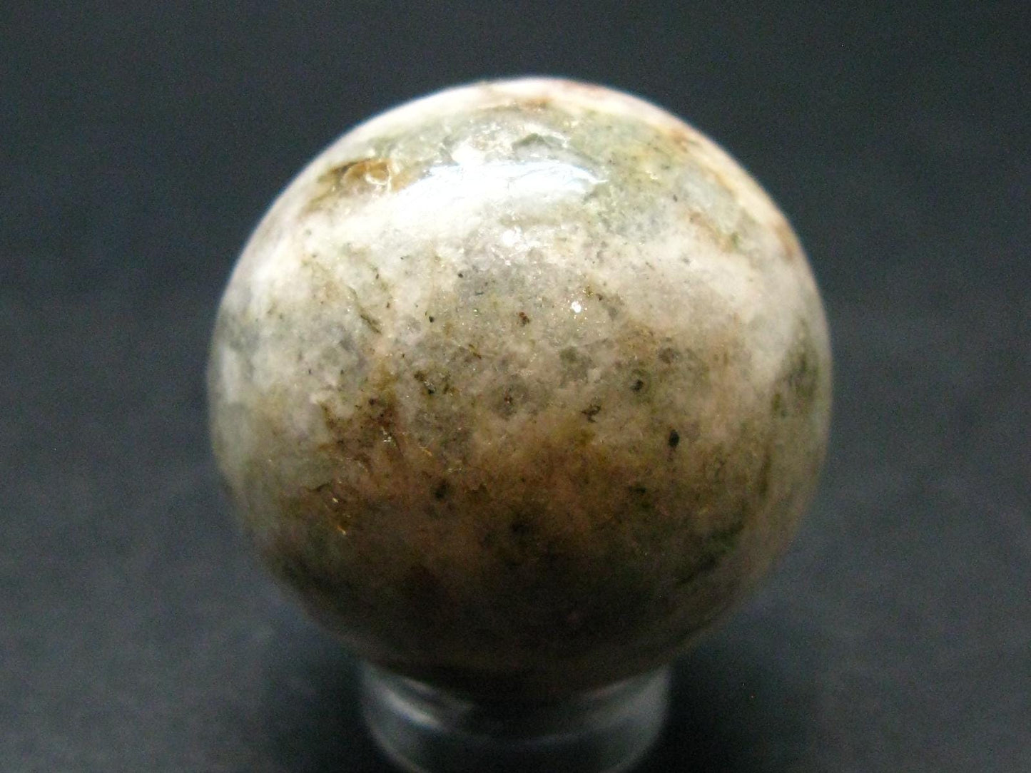 Natrolite Sphere Ball From Indonesia - 1.1" - 24.57 Grams