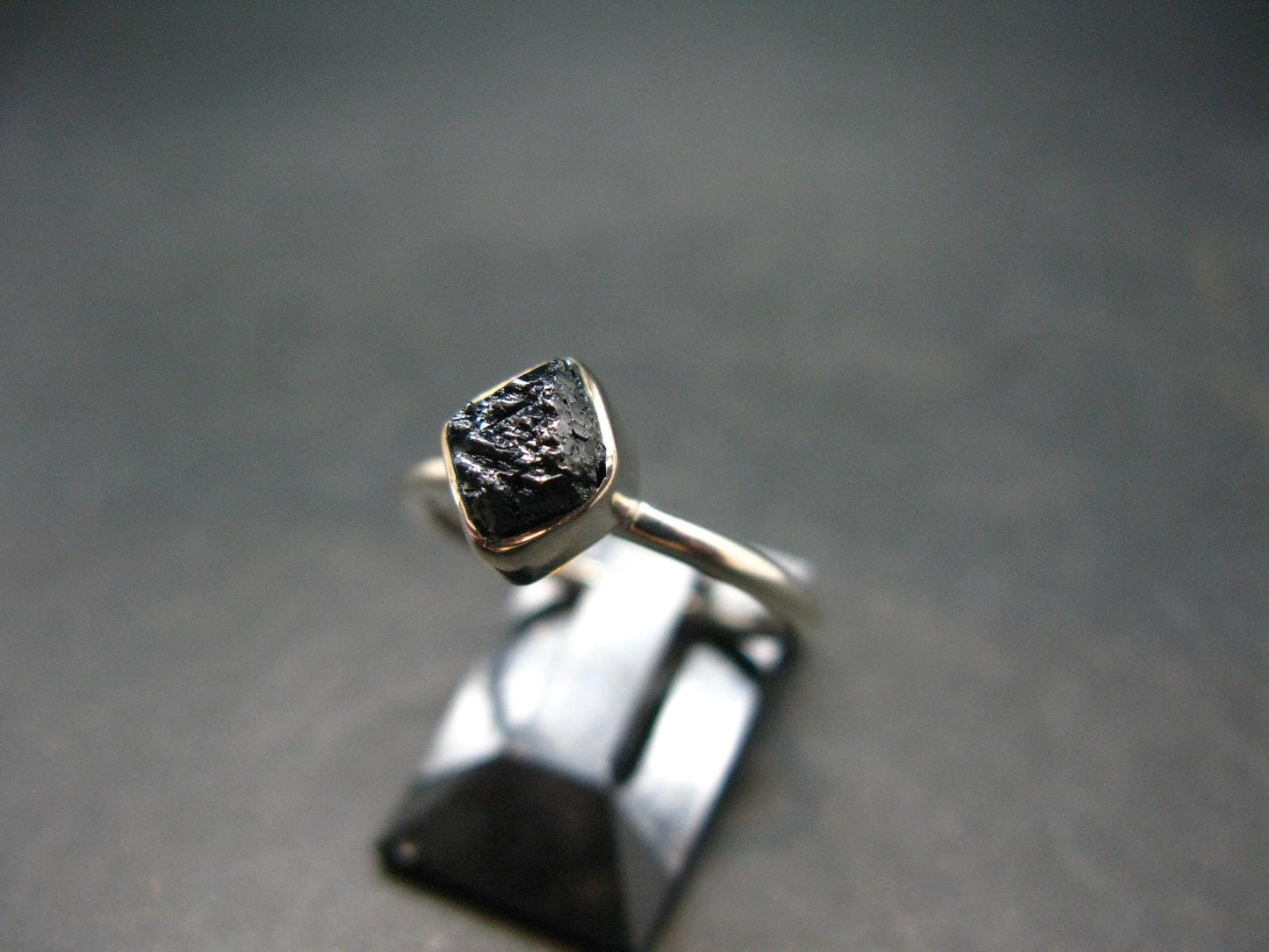 Terminated Brookite Crystal Silver Ring From Arkansas - Size 6 - 1.99 Grams