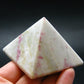 Large Cinnabar in Quartz Pyramid from Peru - 123.94 Grams - 2.2"