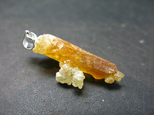 Zincite Zinkite Crystal 925 Silver Pendant From Poland - 1.2" - 3.31 Grams