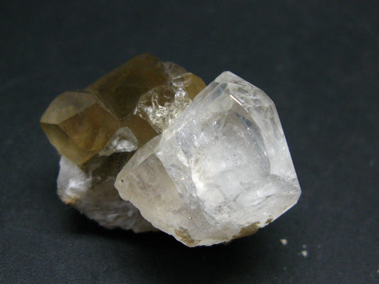 Phenakite Phenacite Gem Crystal on Quartz matrix from Mogok Burma / Myanmar 1.4"