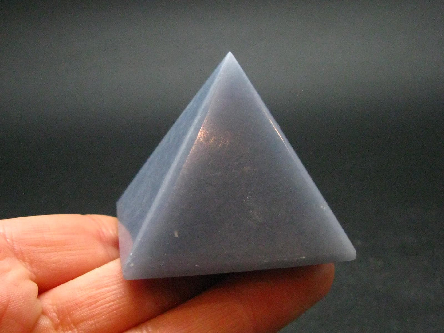 Very Nice Angelite Angellite Pyramid From Peru - 1.5" - 79.45 Grams