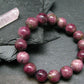 Pink Tourmaline Genuine Bracelet ~ 7 Inches ~ 12mm Round Stones